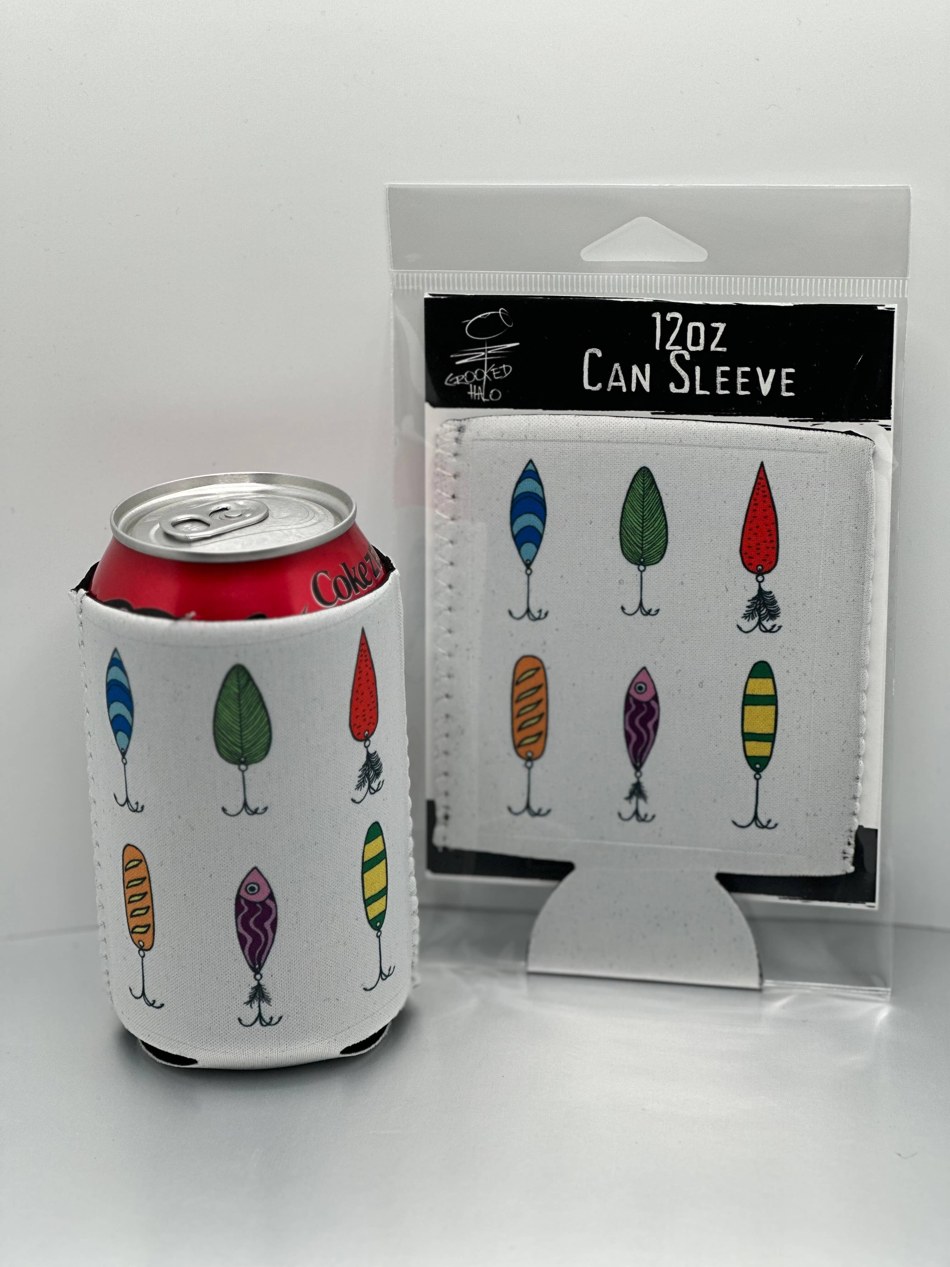 Crooked Halo - Wholesale Drink Huggers & Koozies - Lures Neoprene Can Sleeve