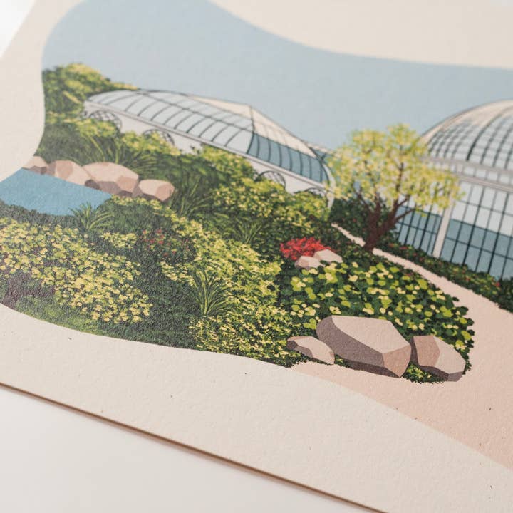 Telegram Print Co. - Wholesale Art Print - Detroit Belle Isle, Conservatory, 8x10 Print4