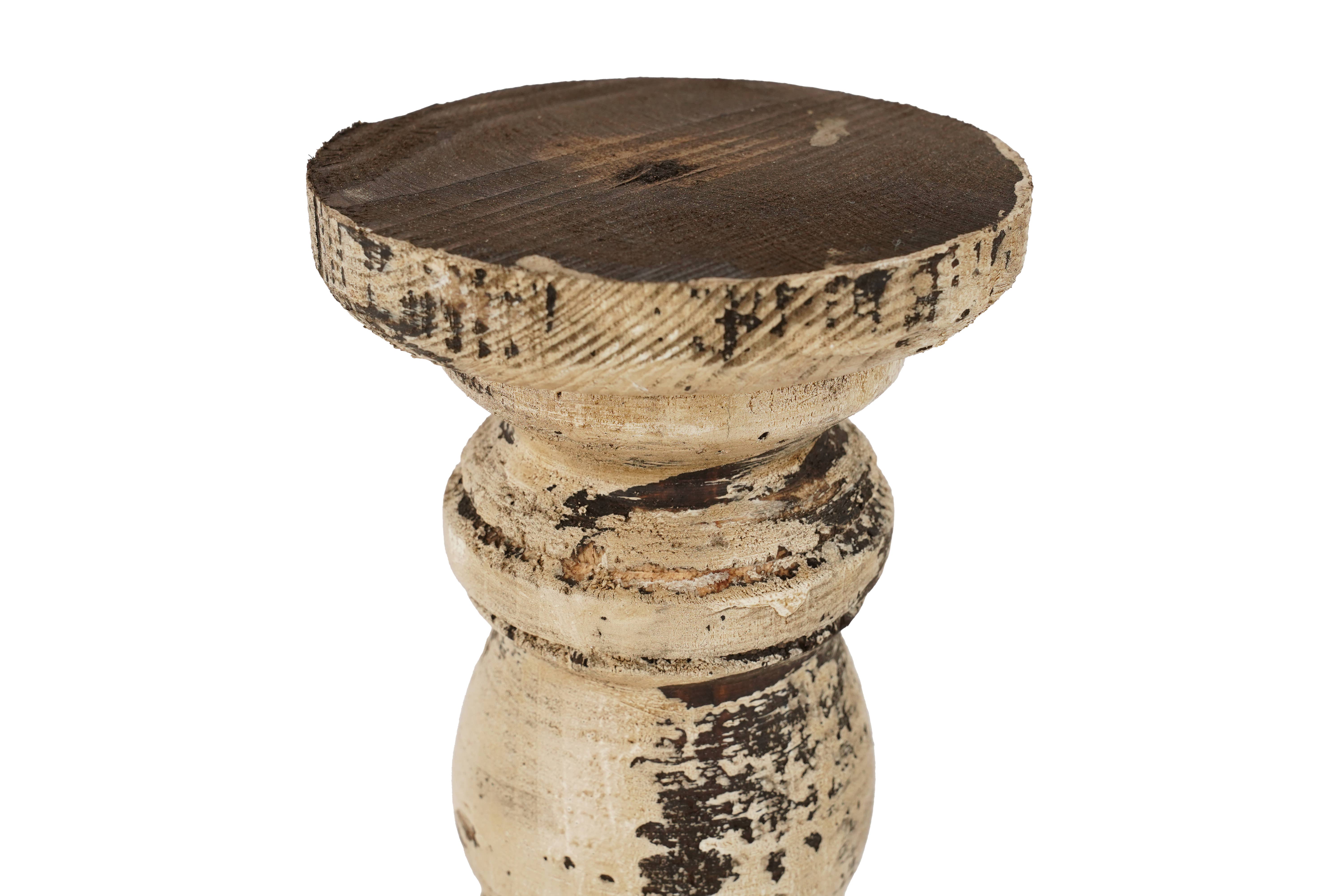 My Amigos Imports - Wholesale Candle Holder - Dupree Candle Holder Set 2-Wooden Farmhouse-Two Colors2