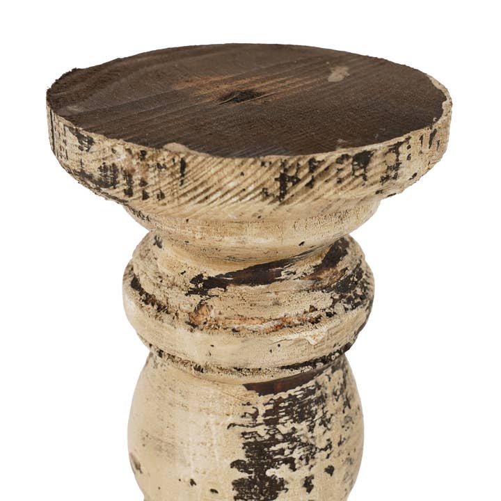 My Amigos Imports - Wholesale Candle Holder - Dupree Candle Holder Set 2-Wooden Farmhouse-Two Colors2