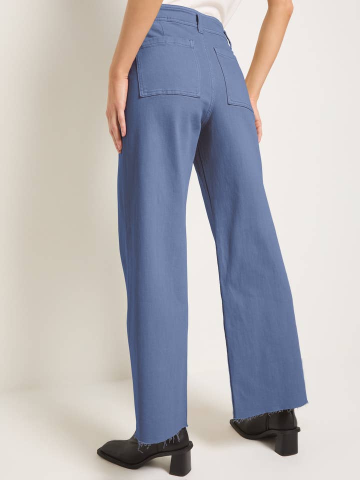 Seventy Eight and Sunny (SEAS) - Wholesale Pants - Women's - Salty Wide Leg Twill Cropped Pant2