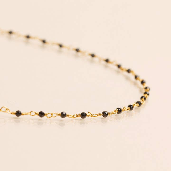 HALSBAND INDIEN FASETT SVART för wholesale av Une A Une