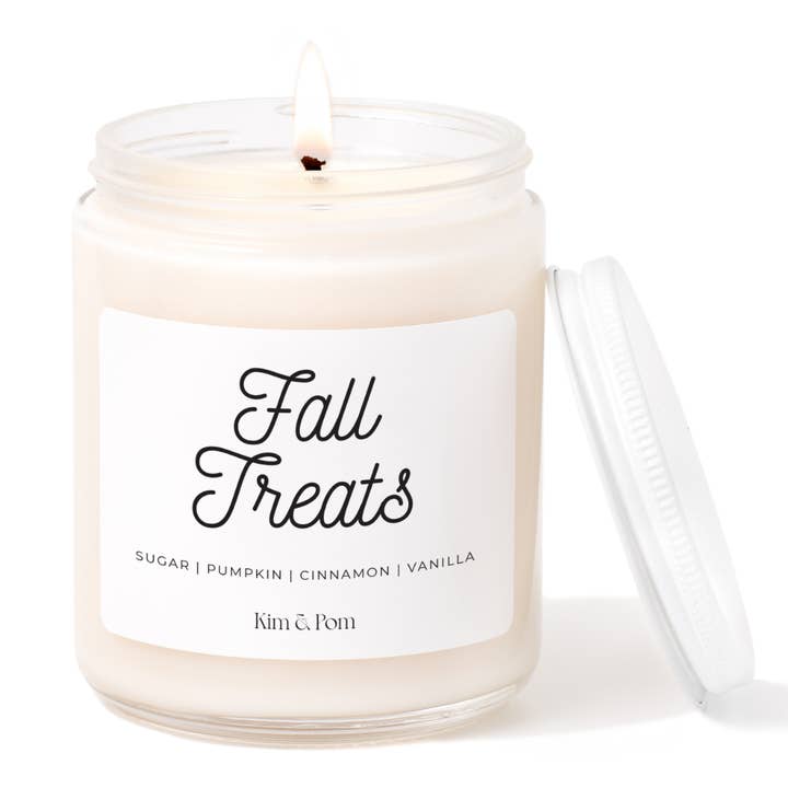 Vela de soja Fall Treats por atacado de Kim and Pom