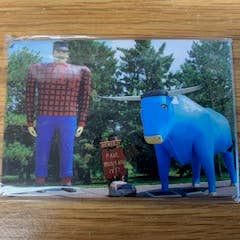 Paul & Babe horisontell bildmagnet för wholesale av Lumberjack Shack, LLC