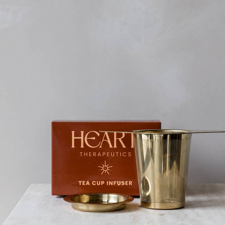 Heart Therapeutics - Wholesale Tea Strainer/Infuser - Premium Gold Tea Cup Infuser1