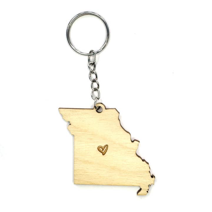 Porte-clés cœur du Missouri pour la vente par SnowMade