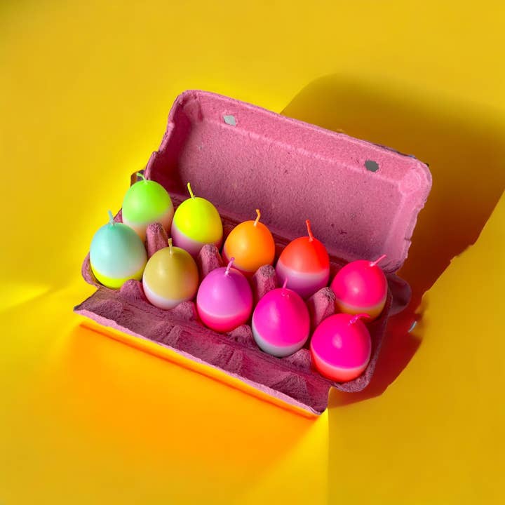 Dip-Dye Eierkerzen – Packung mit 10 Stück für den Großhandel von Pink Stories