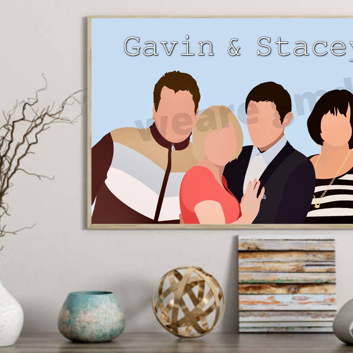 Gavin and Stacey TV Show Print | Gavin and Stacey Print for wholesale by WeareGMD
