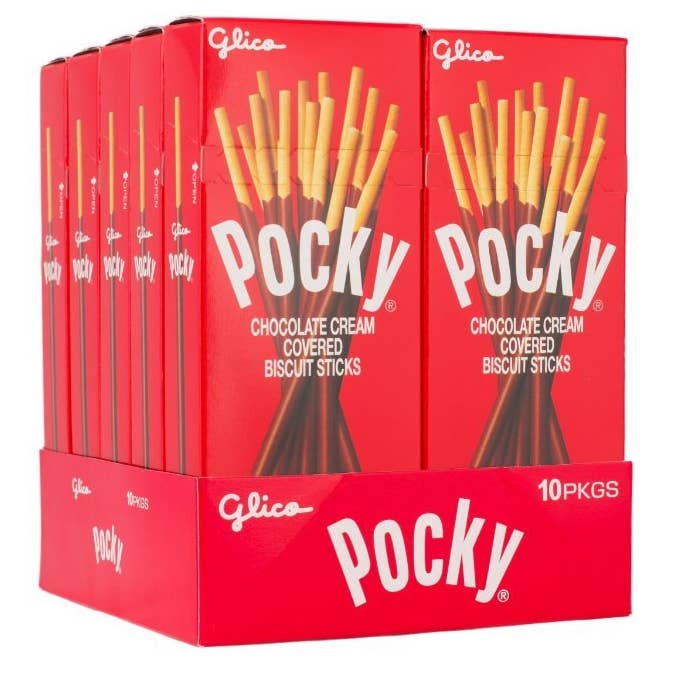 Pocky Kleine Met Chocolade Bedekte Koekjesstokjes 1,41 oz 10 stuks voor wholesale door Snacky Candy