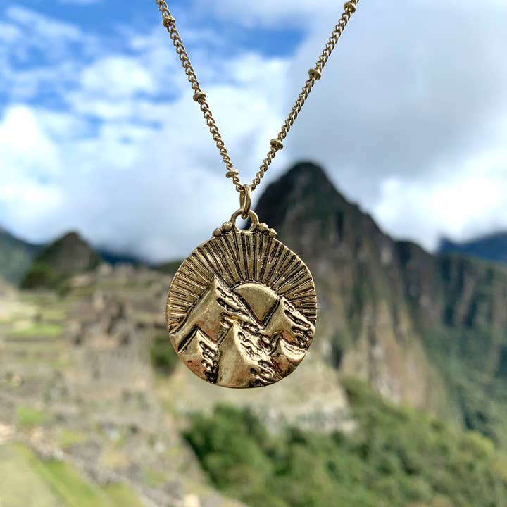 Hiouchi Jewels | Rose & Bolt Grateful Dead Jewelry – wholesale Pendant/charm necklace – Mountains of the Sun Necklace | Gold11