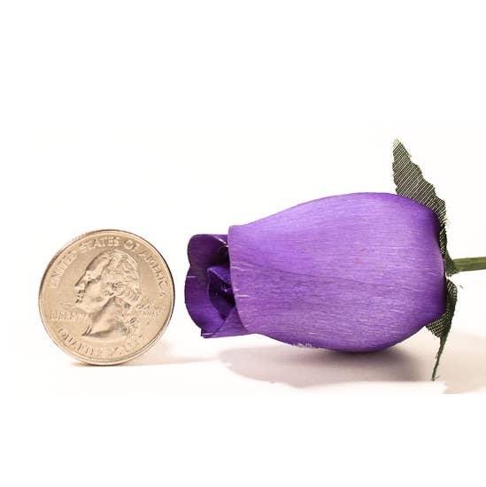 Factory Direct Craft - Wholesale Artificial Flowers - Bouquet of Wood Rose Bud Stems (8 Stems ) - Select Color19