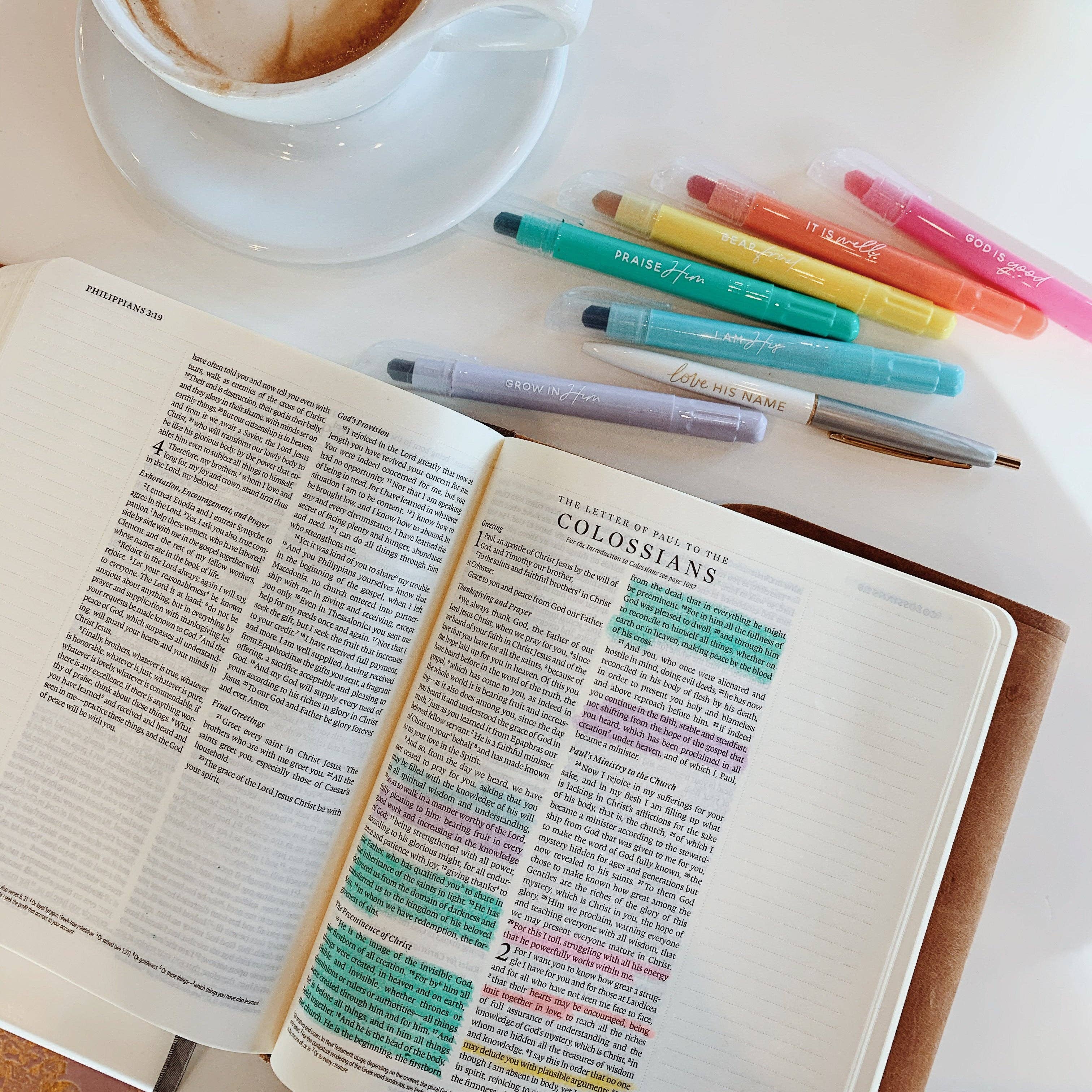 The Daily Grace Co - Vente Surligneurs - Set de surligneur de Bible Pastel1
