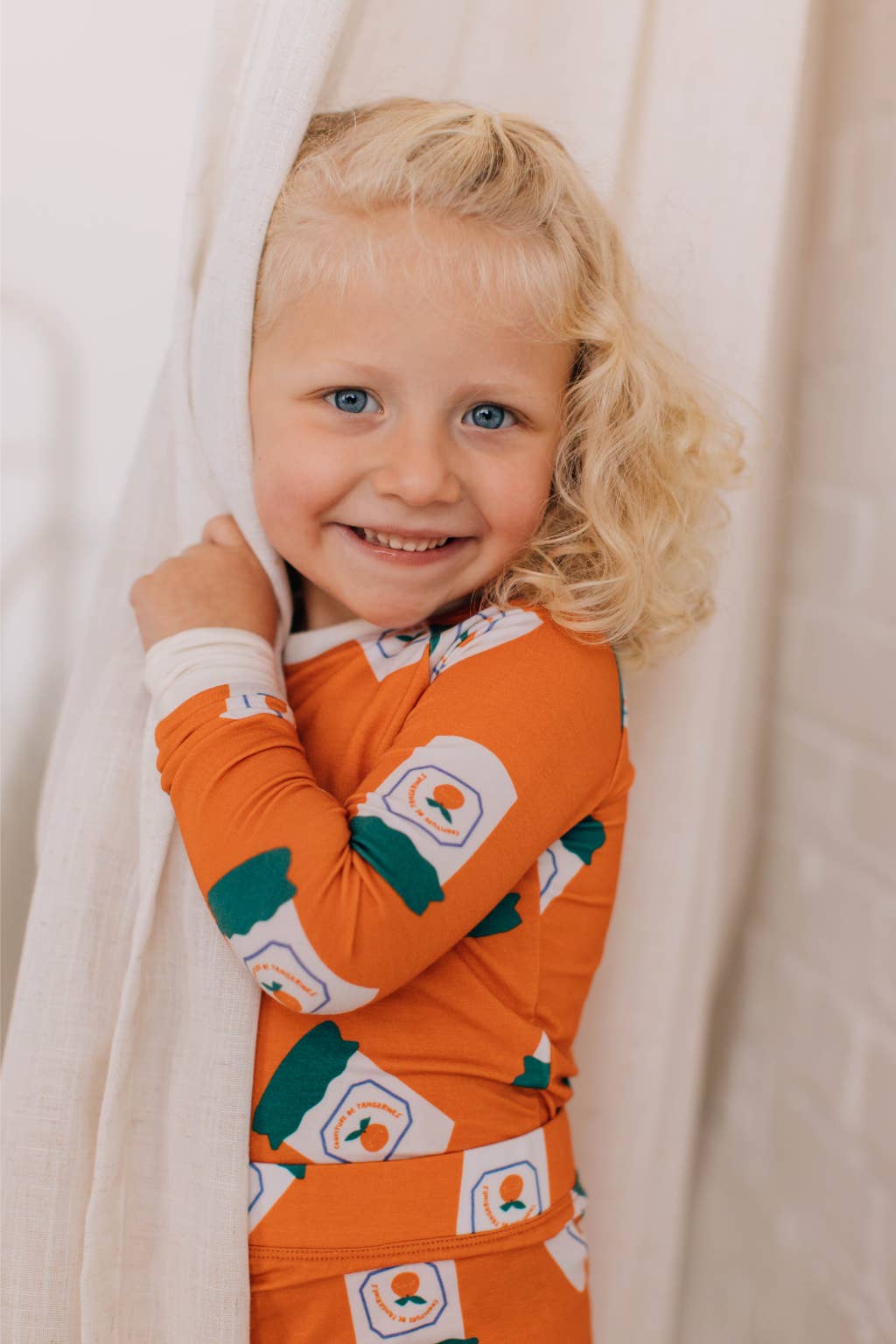 Tangerine Rêve - Wholesale Sleepwear Set - Kids - Confiture de Tangerines Pajamas