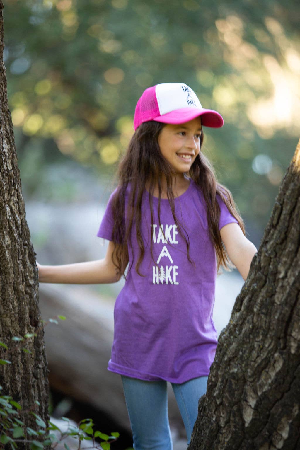 Outdoorable Apparel - Wholesale Kids Hat - Kids - Pink Take A Hike Hat3