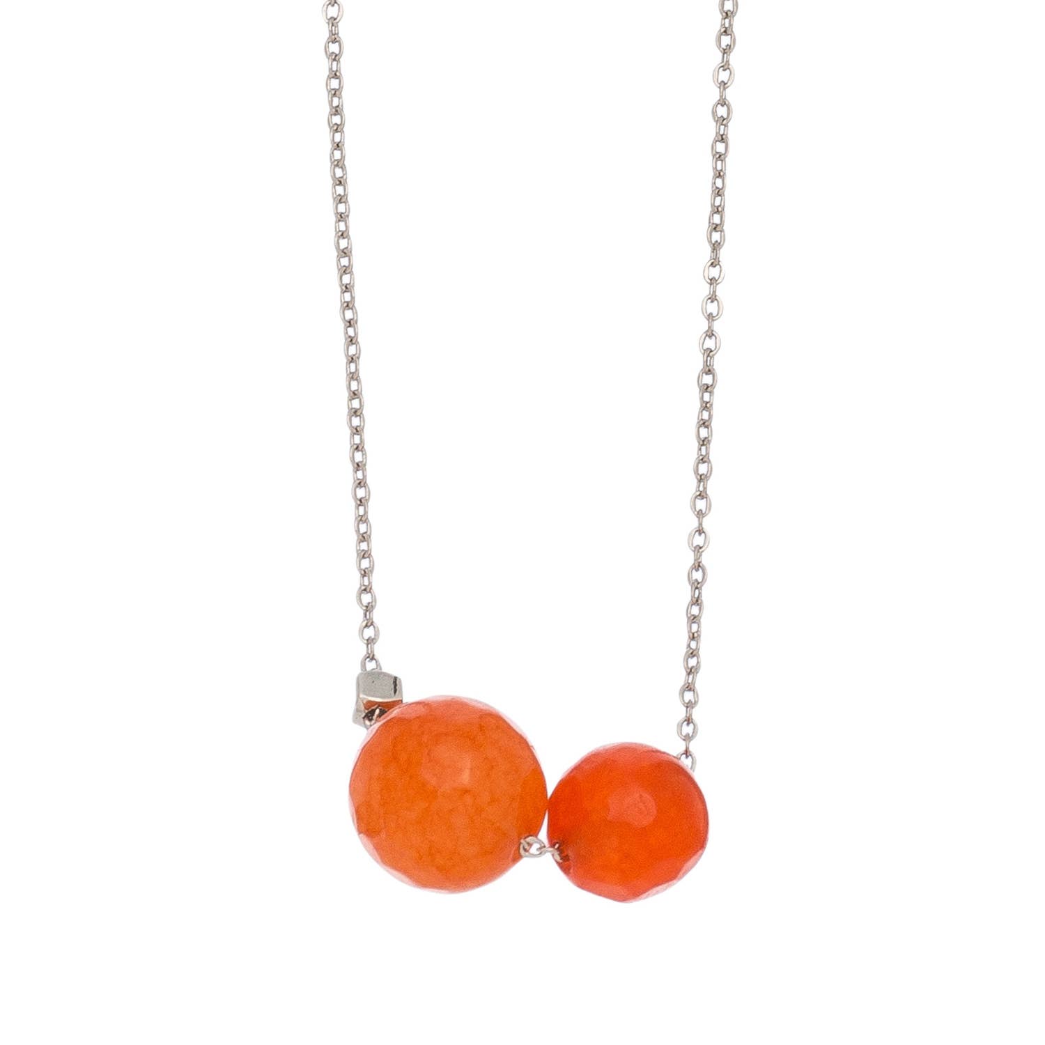 Elsie & Zoey - Vente Colliers à pendentif - Collier pendentif 16" bijou de plage en verre de mer bicolore5