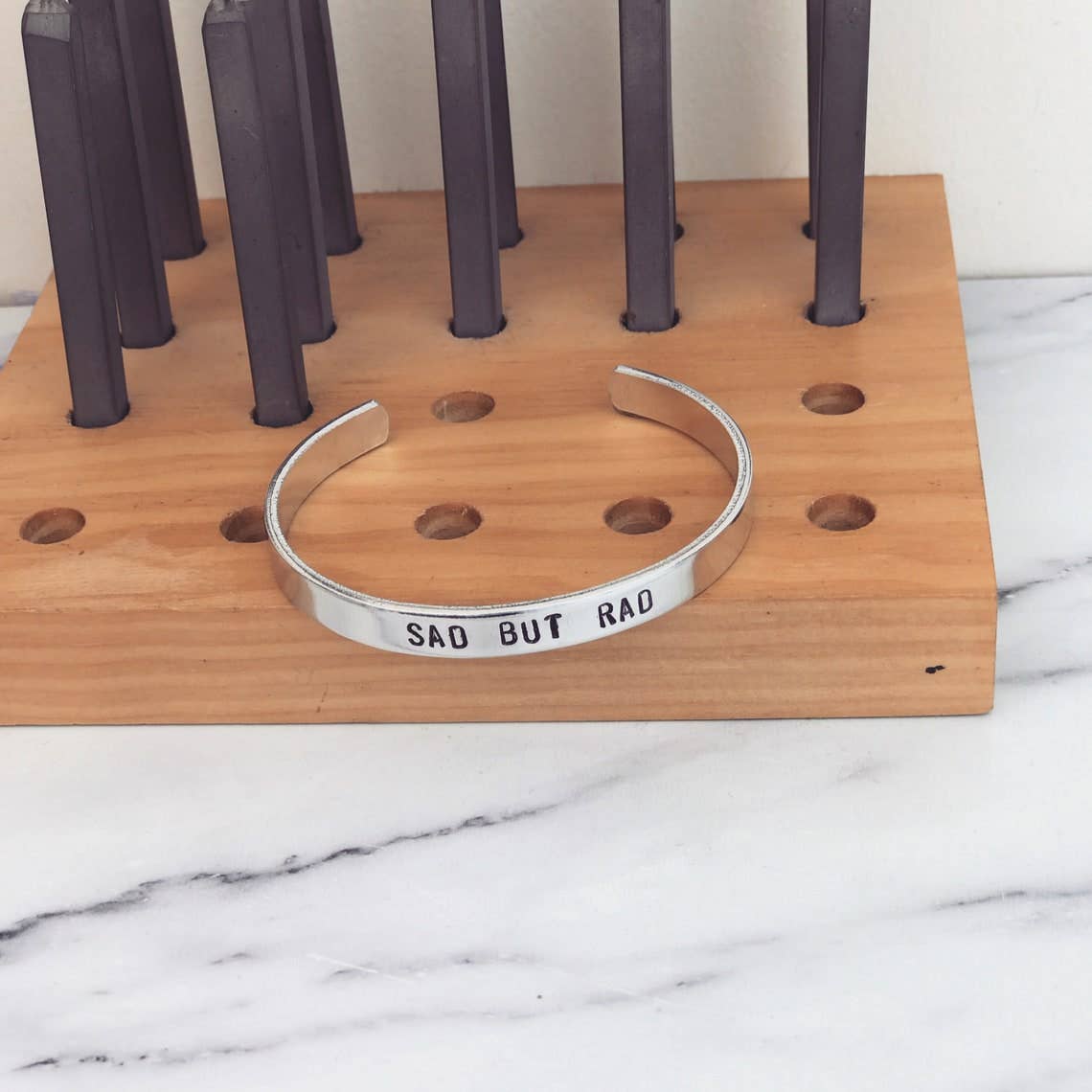 Black Tied – wholesale Cuff bracelet – Sad But Rad Bracelet | Depression Mental Health Awareness1