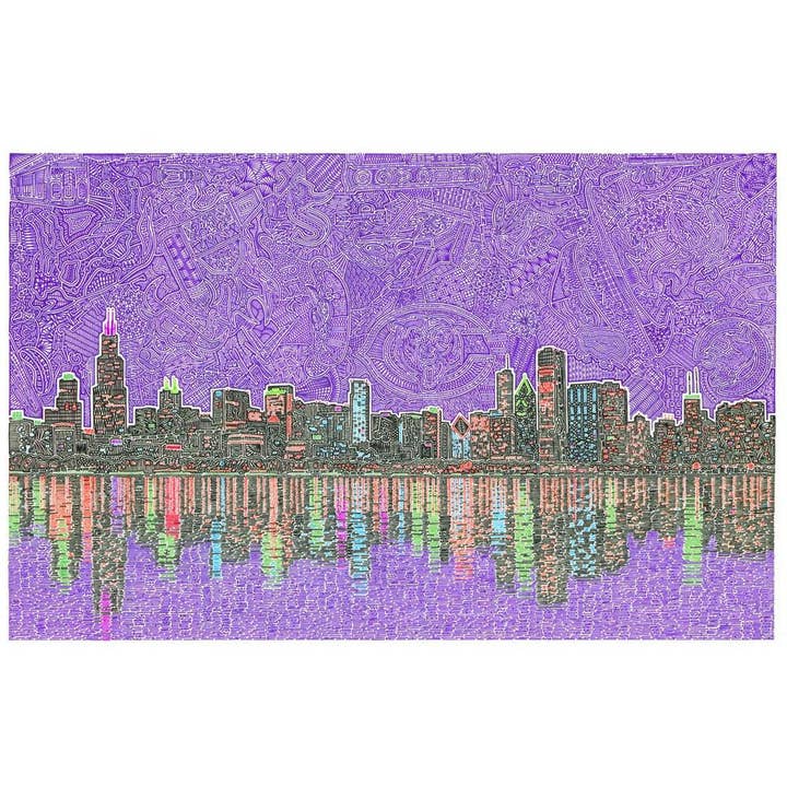 Art Print - Chicagoland for wholesale by Viz Art Ink