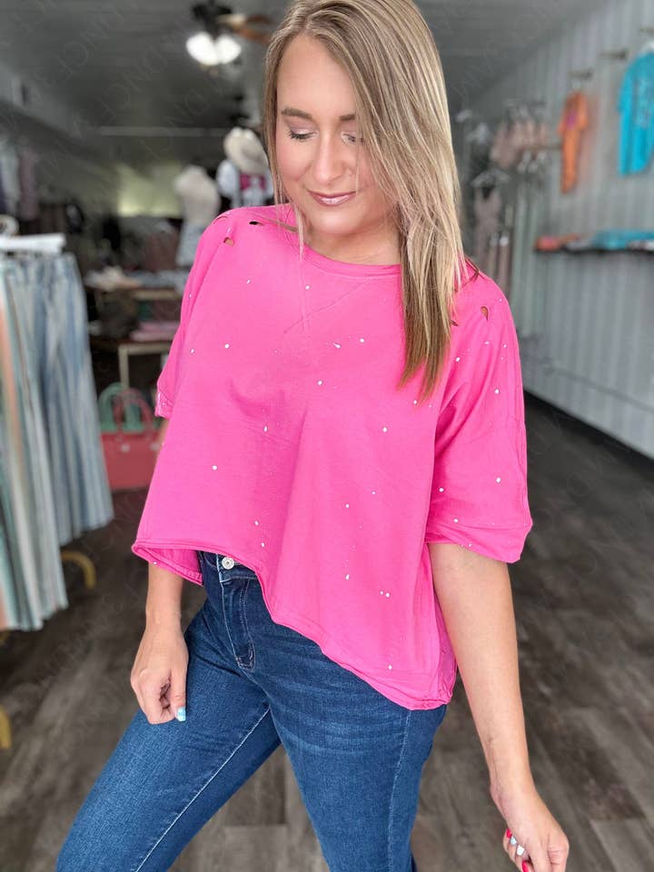 Forever3AM - Wholesale T-Shirt - Women's - Addison paint splatter and distressed tshirt10