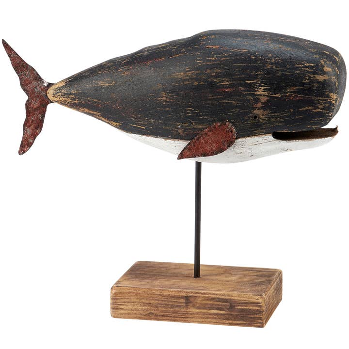 Black Whale Sitter for wholesale by Primitives by Kathy
