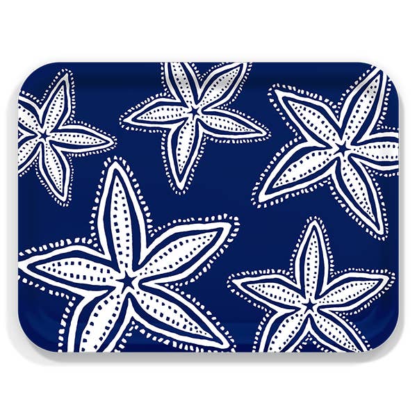 Starfish Serving Tray 16.5"x12.5" by Kate Nelligan for wholesale by Trays4Us