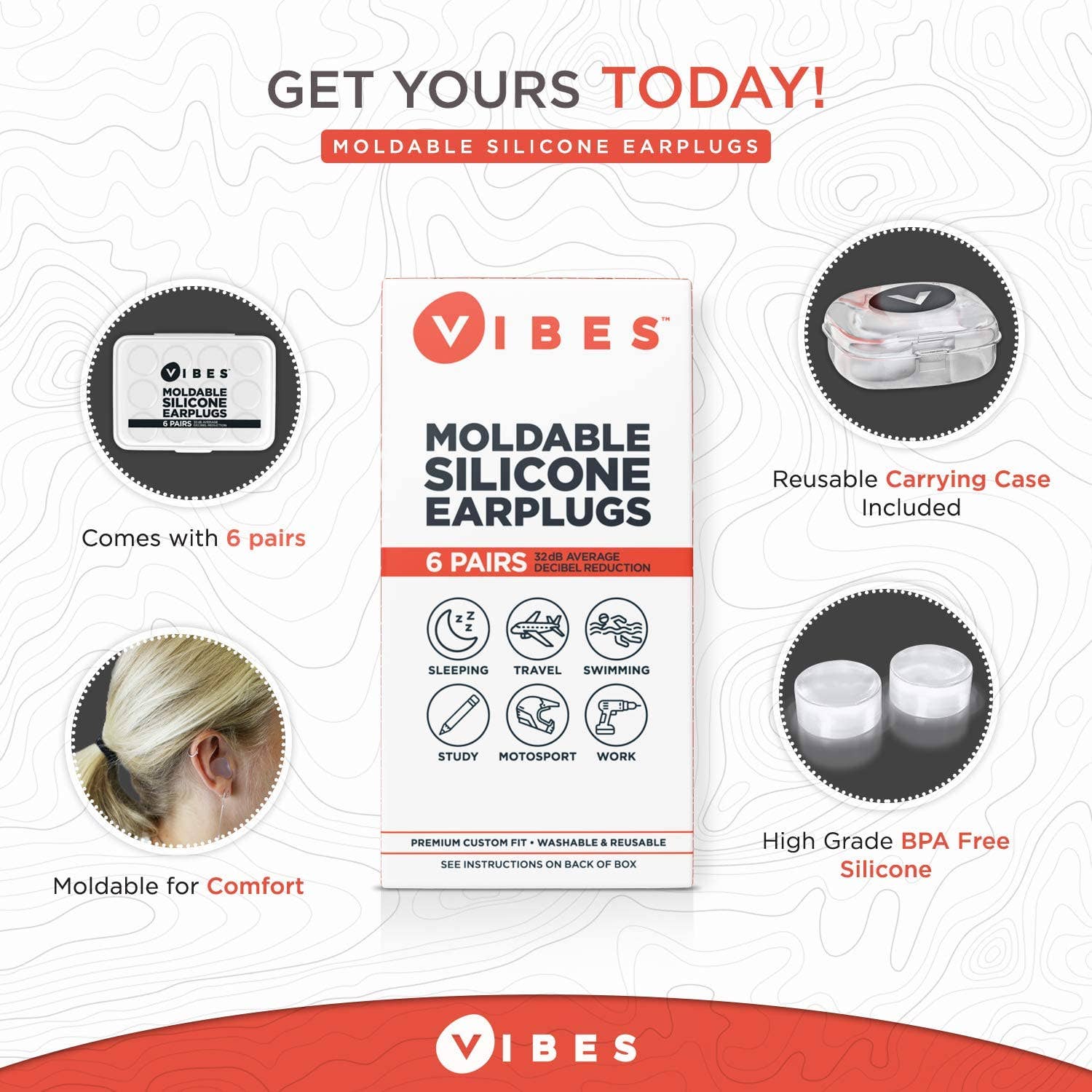 Vibes - Wholesale Earplugs - Vibes Moldable Silicone Earplugs6