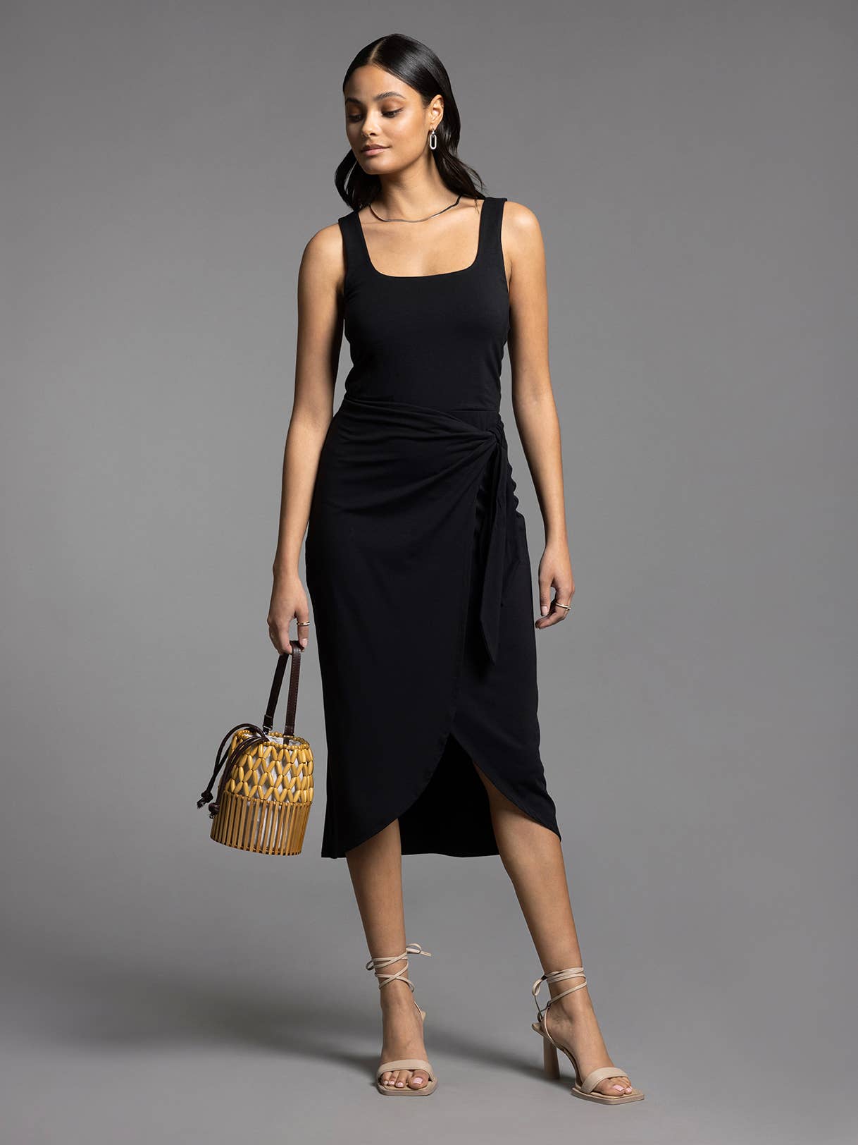Weekend Los Angeles - Wholesale Dress - Women's - Ties Waist Wrap Dress - AUBRIELLE DRESS3