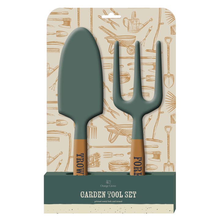 Robert Frederick Ltd - Wholesale Garden Tool - 2 Piece Tool Set -Â Orange Grove Gents Tools Cream