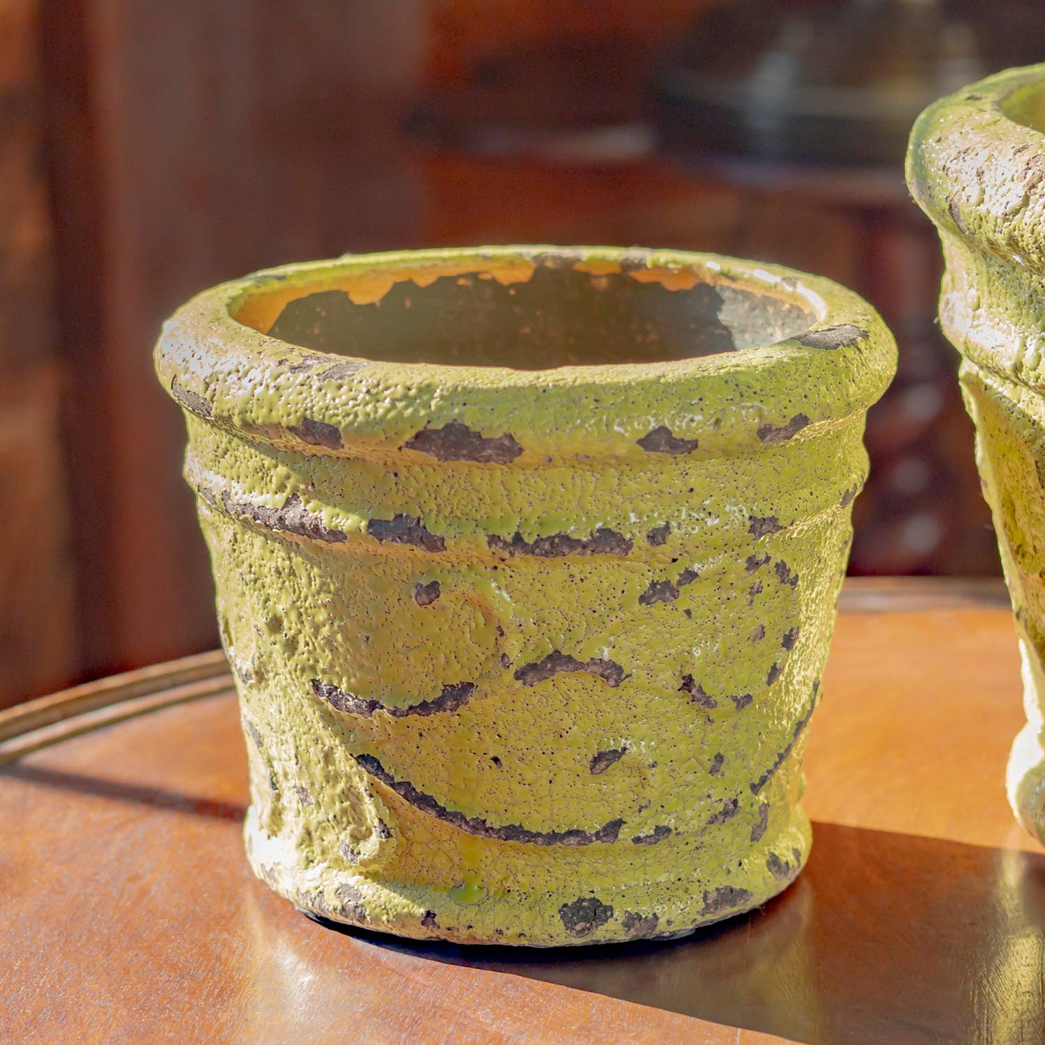 Zaer Ltd. International - Wholesale Plant Pot - 2 Assorted Tuscan Style Round Ceramic Flower Pots4