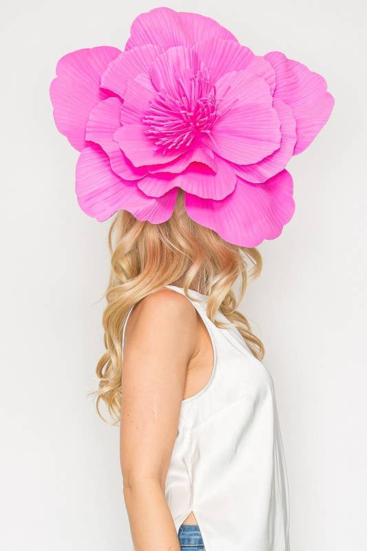 anbfashion - Wholesale Fascinator Hat - Women's - LIGHTWEIGHT CAMELLIA FLOWER FASCINATOR FLW30867