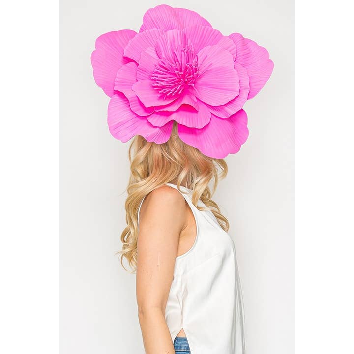 anbfashion – Großhandel Fascinator – Damen – Leichter Camelia-Blumen Fascinator mit Haarklammer und Haarreif FLW30867