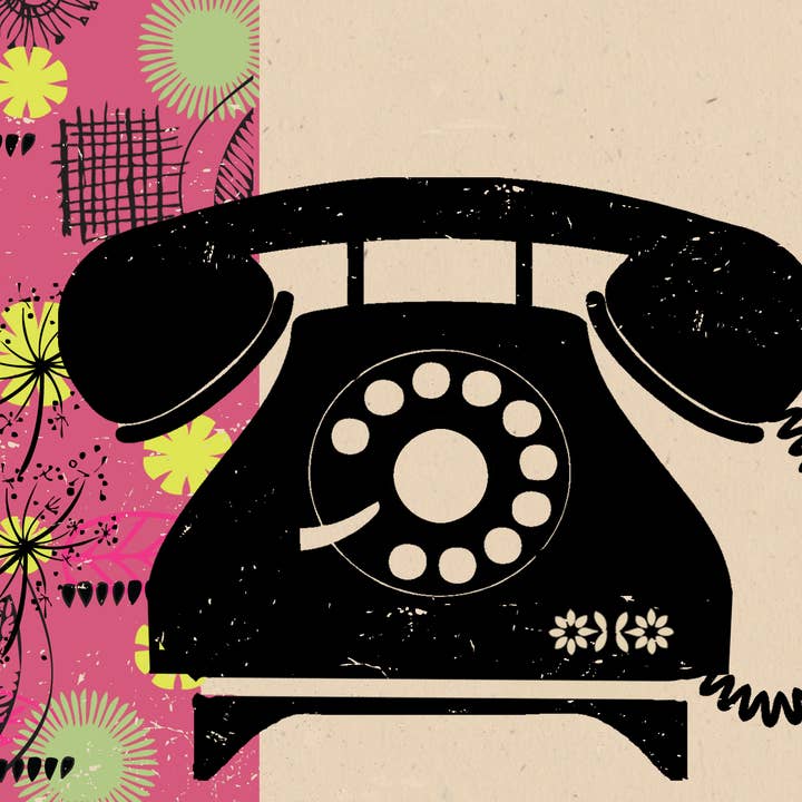 Retro Telephone Card for wholesale by Rocket 68