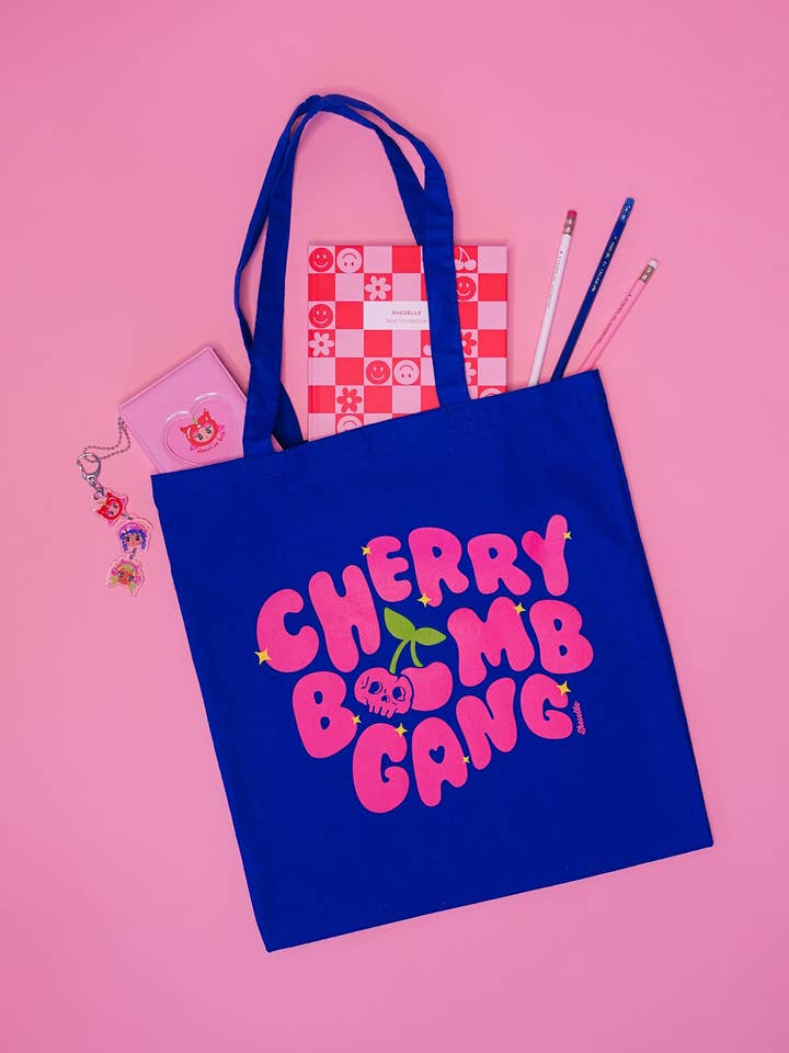 Cherry Bomb Gang Tote Bag for wholesale by Sheselle