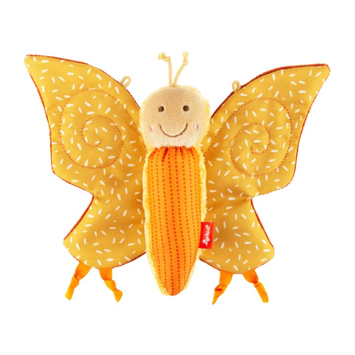 Prasselduk fjäril gul för wholesale av sigikid