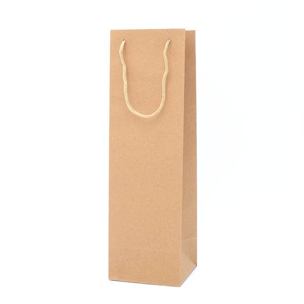 Inca UK - Wholesale Gift Bag - 33x10x9cm. Brown Kraft Paper Bottle Bag1