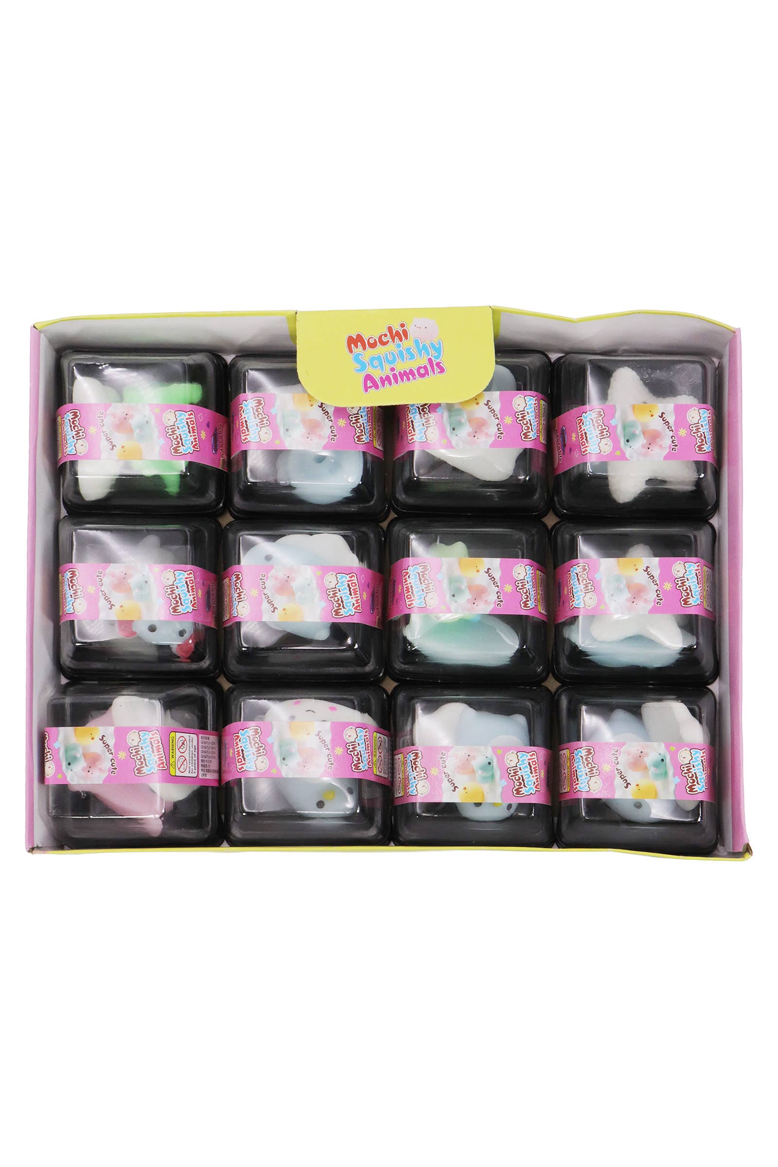 ASSORTEREDE Animal Pals blød mini mochi squishy - sæt med 2 stk. for engroshandel på Faire6