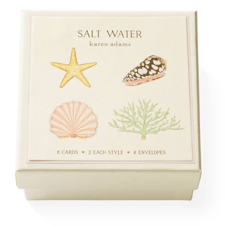 Karen Adams Designs - Wholesale Stationery/Notecard Set - Starfish Individual Gift Enclosure