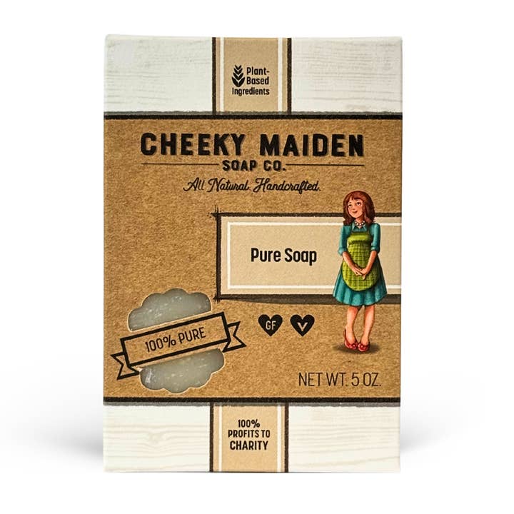 Unscented Pure Soap Bar - Fragrance-Free for wholesale by Cheeky Maiden Soap Co