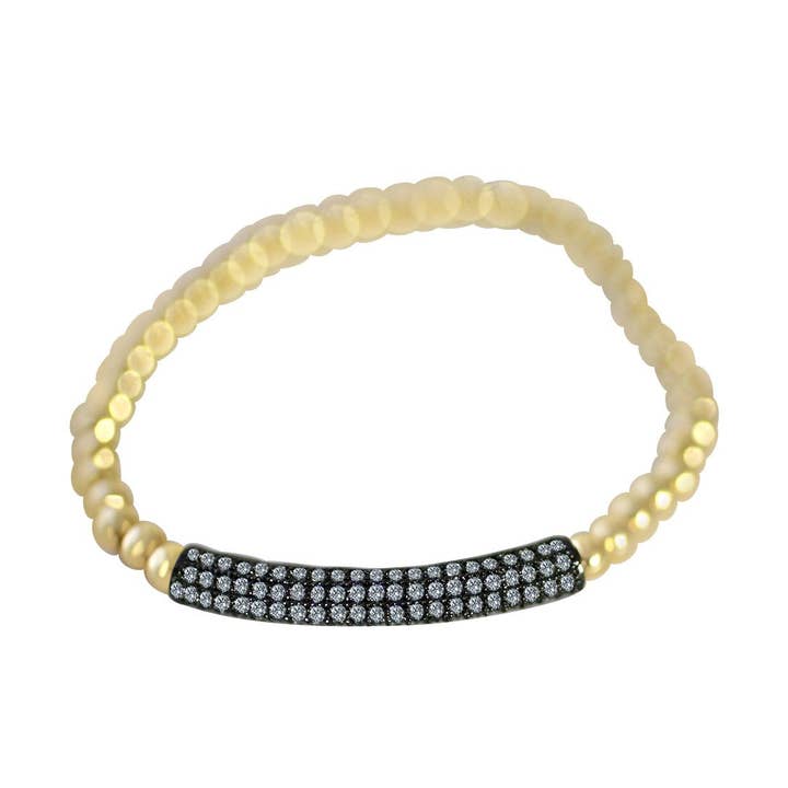 Armband Stahlperlen Stretch Bar 655B809 für den Großhandel von Zirconmania Wholesale Fashion Jewelry