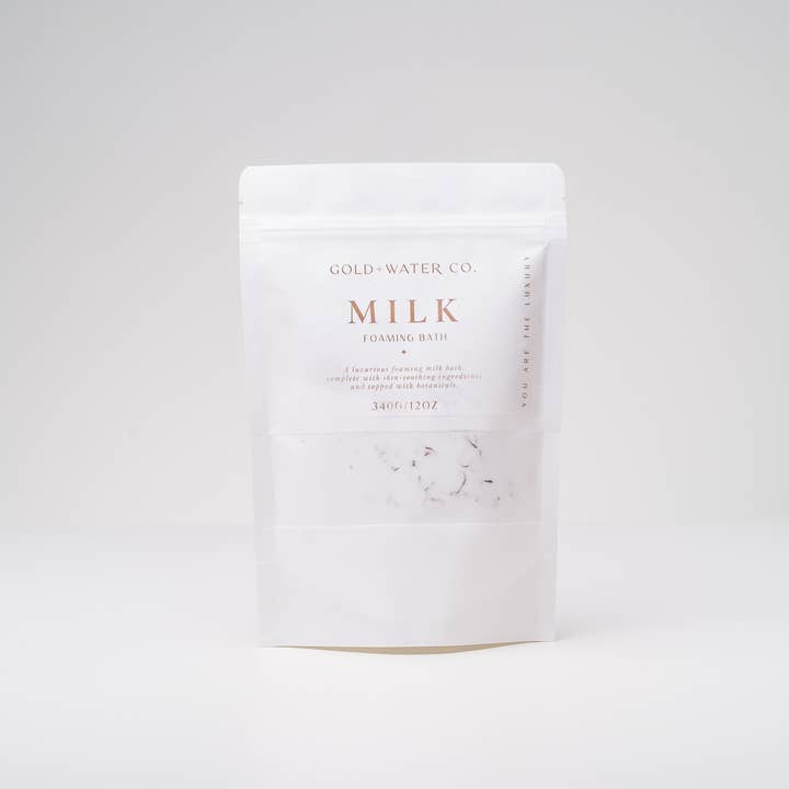 GOLD+WATER CO.® - Wholesale Bath Soak/Milk - MILK - Foaming Bath0