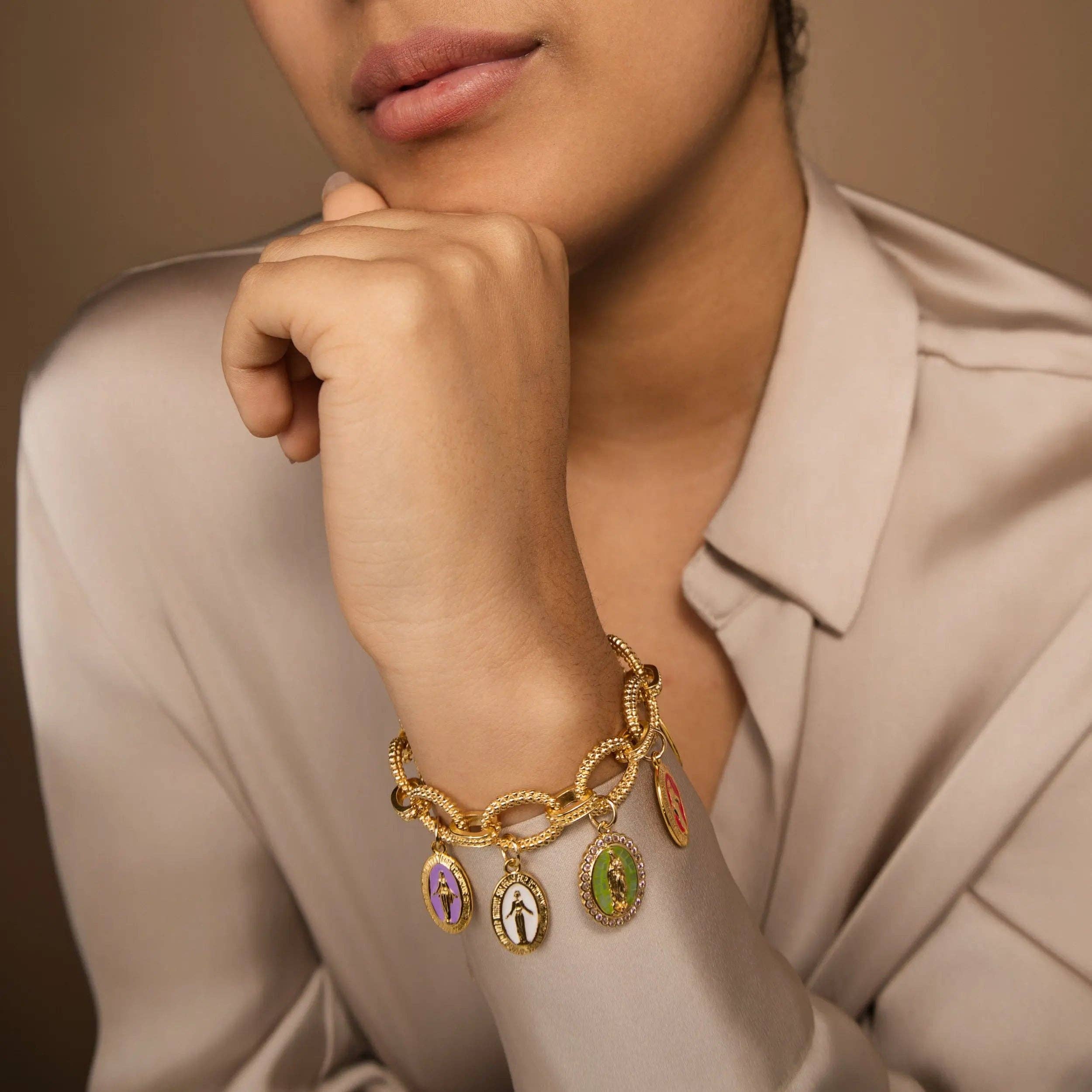 PHOEBE´S - Wholesale Halskettinghanger - Gouden Ketting van de Maagd Maria4