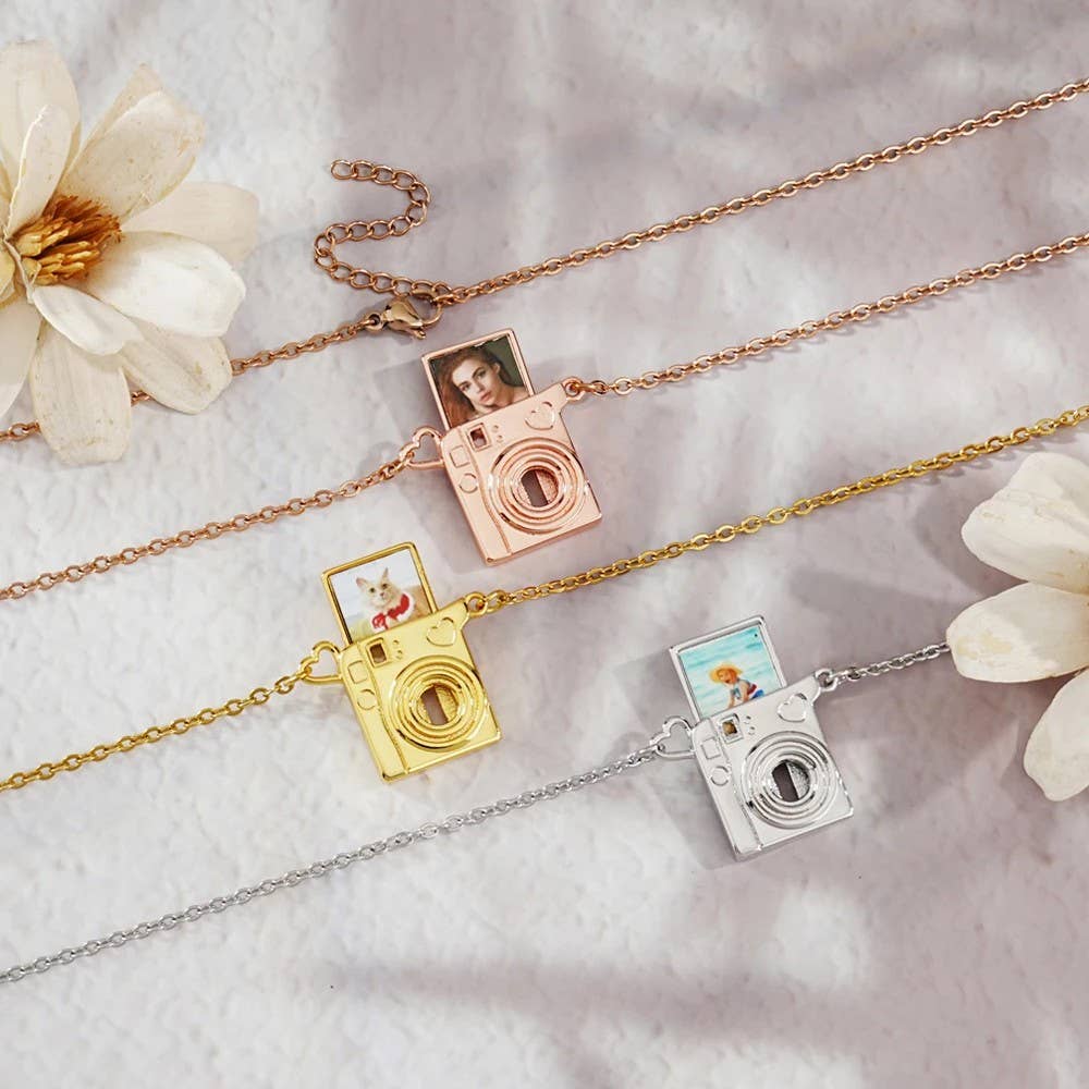 Syrrios Gifts LLC - Wholesale Pendant/Charm Necklace - Camera Necklace with Personalized Photo Photography Pendant 16
