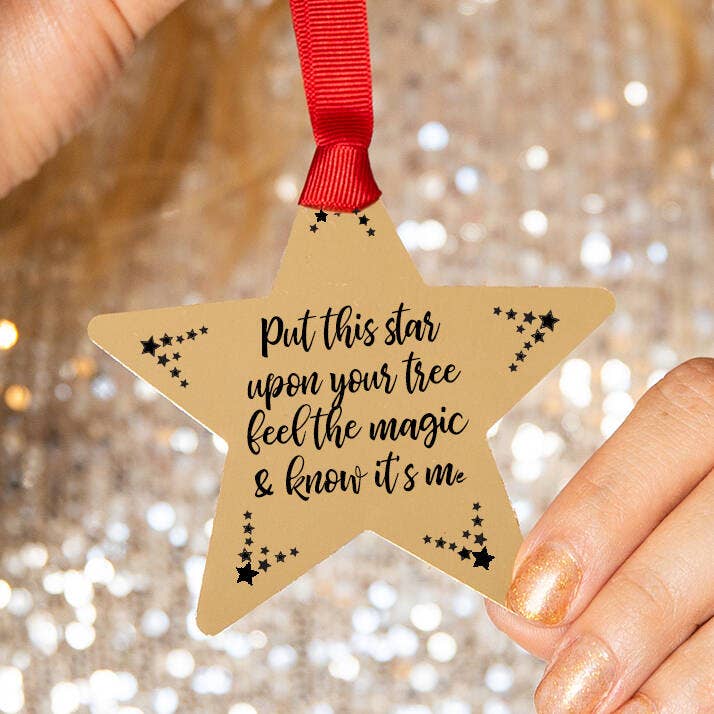 Star Remembrance Christmas Decoration for wholesale by Ellie Ellie LTD