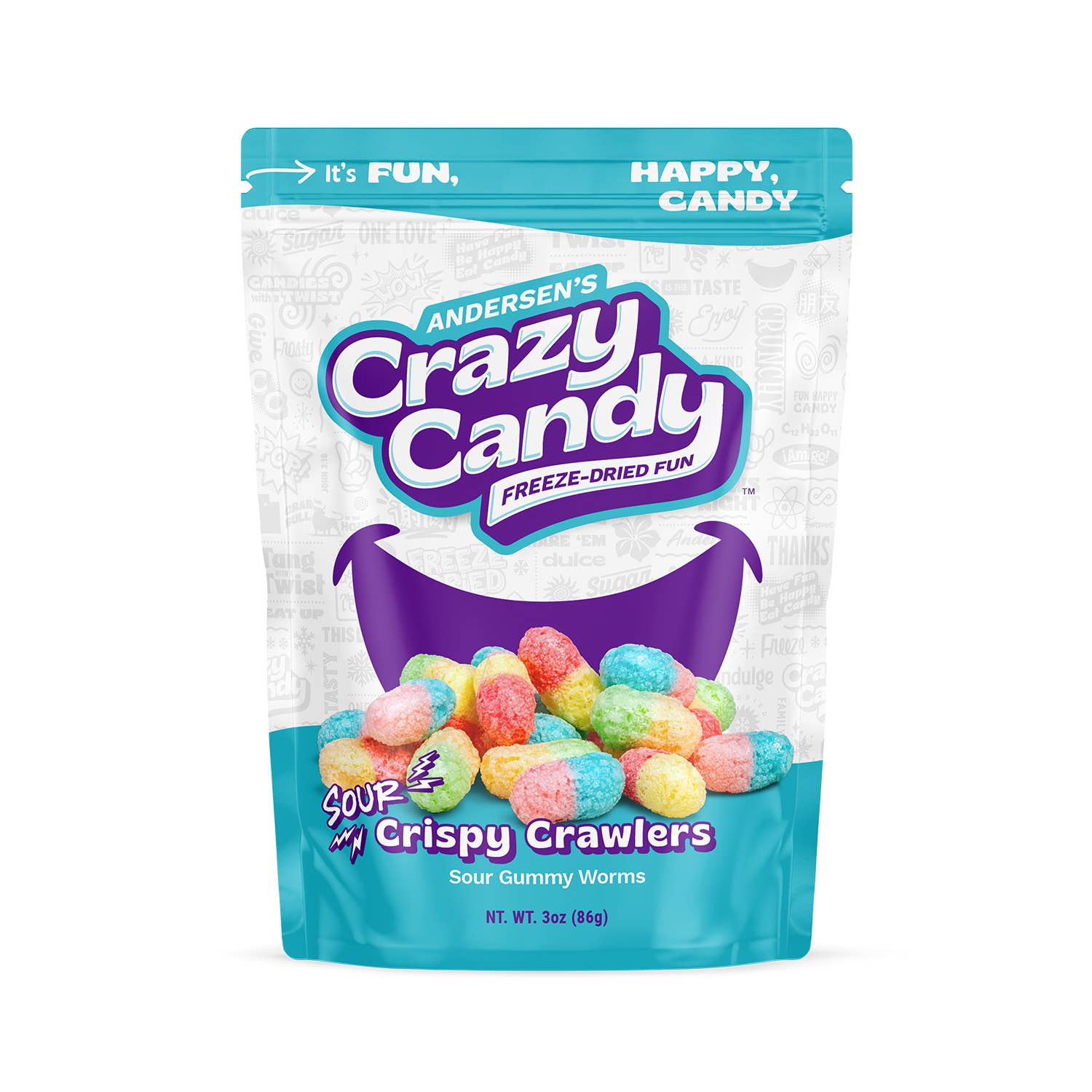 Smithco Distributing - Vente Bonbons durs - Bonbons lyophilisés Andersen's Crazy Candy24