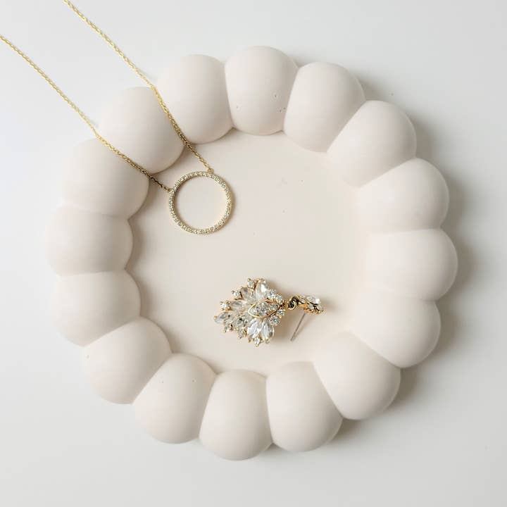 Mochi Donut Large bubble Jewelry trinket tray | dish for wholesale by Three Springs Candle Co.