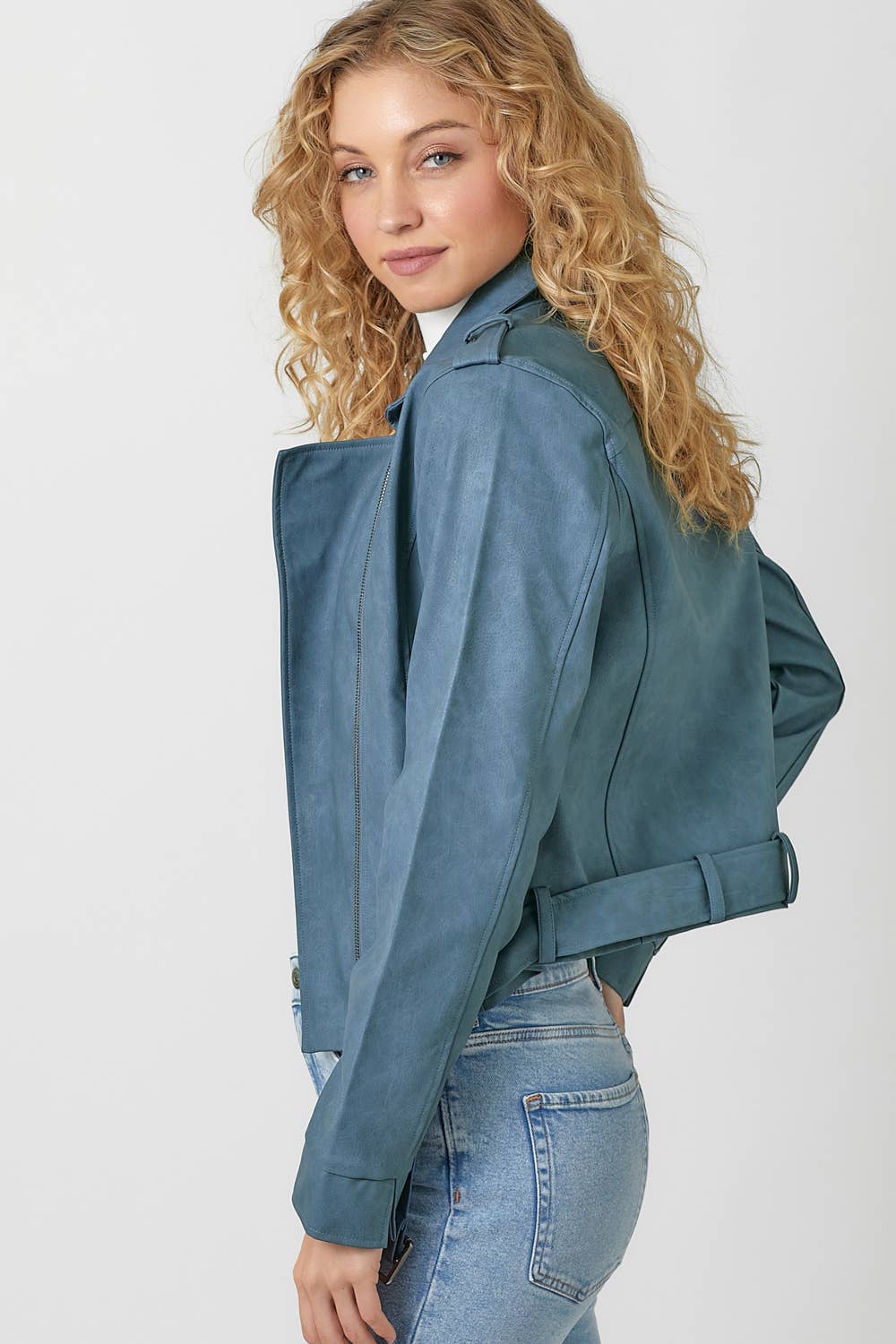 Mystree - Wholesale Leather Jacket - Women's - 60348 Leather Moto Jacket14