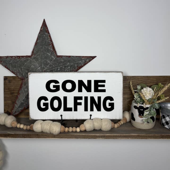 GONE GOLFING for wholesale by Dudley's Cottage & Gifts