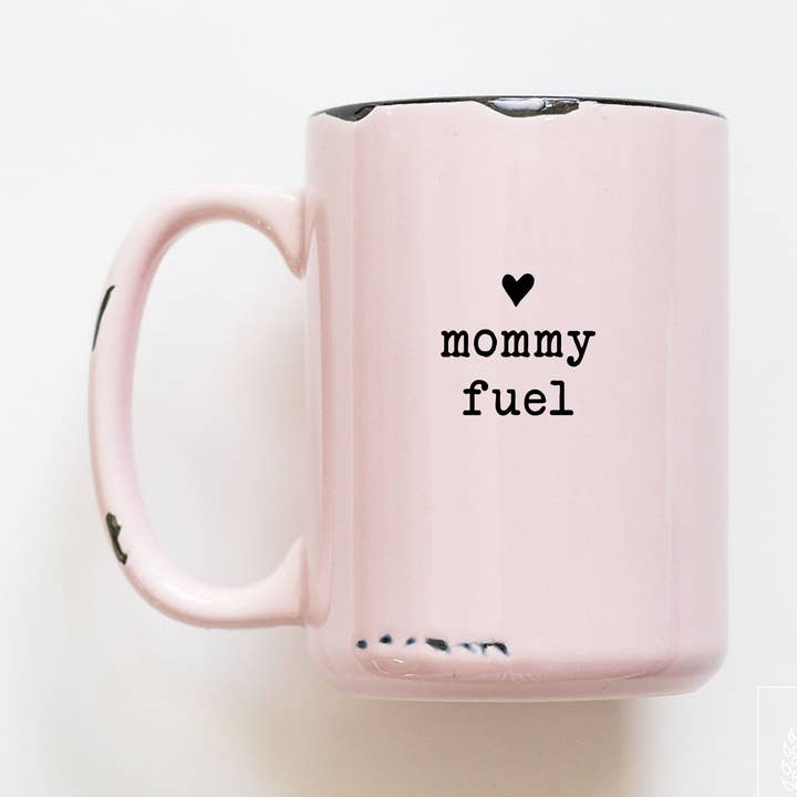 mommy fuel | ceramic mug for wholesale by Prairie Chick Prints