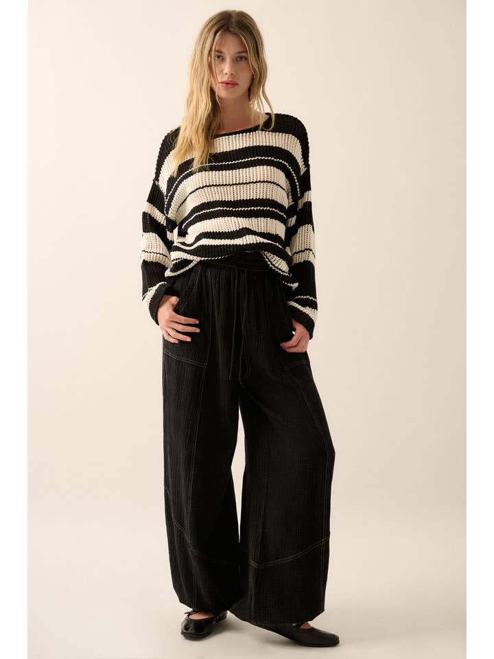 Promesa USA - Wholesale Pants - Women's - Mineral Washed Crinkle Cotton Parachute Pants27