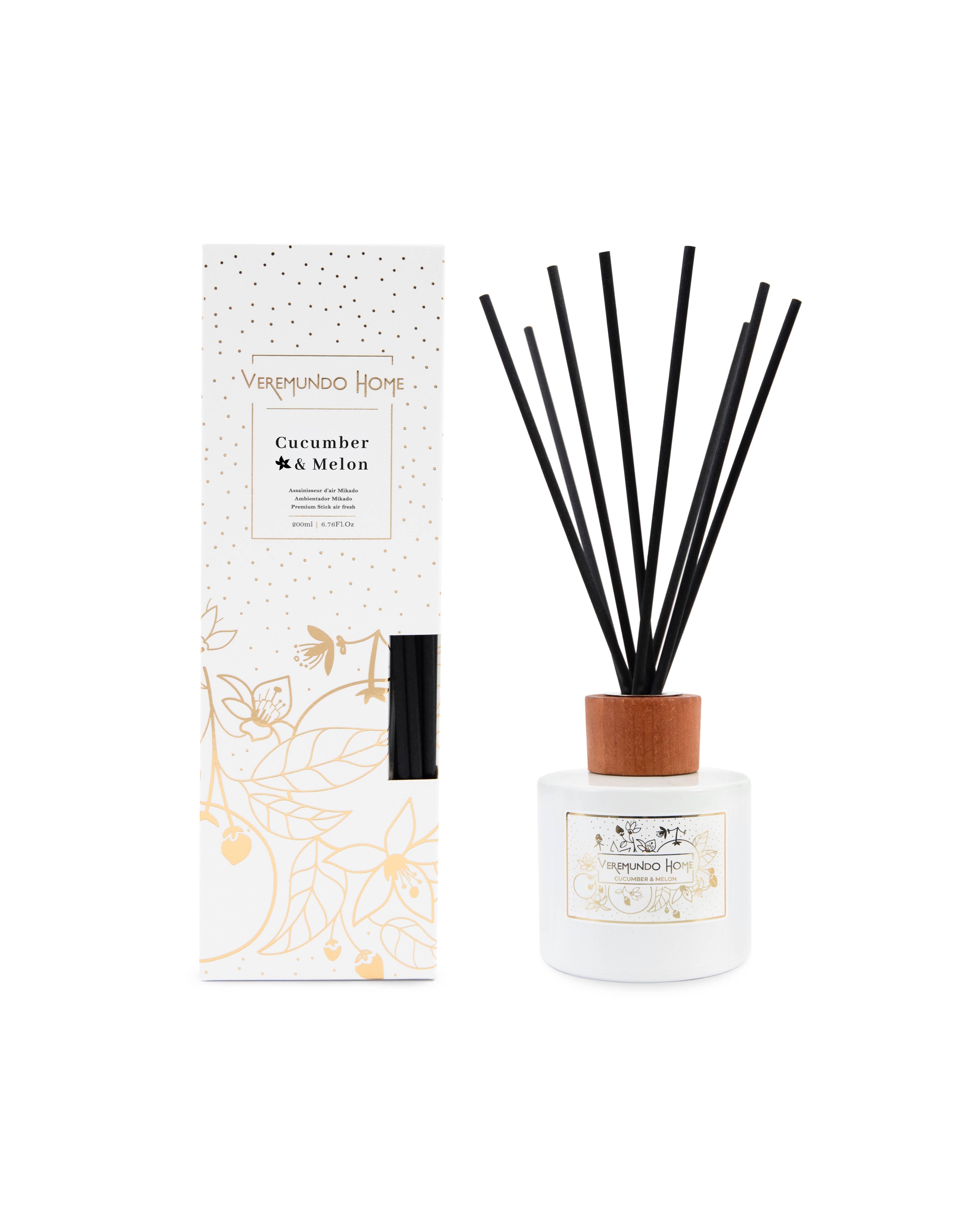 Veremundo Home - Vendita all'ingrosso Diffusori a lamella - Diffusore Aromatico Parigi 200 ML - Design Bianco1