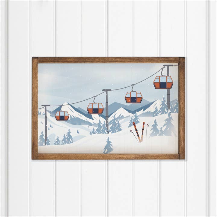 Décoration murale Alpine Lift pour la vente par Rustic Marlin